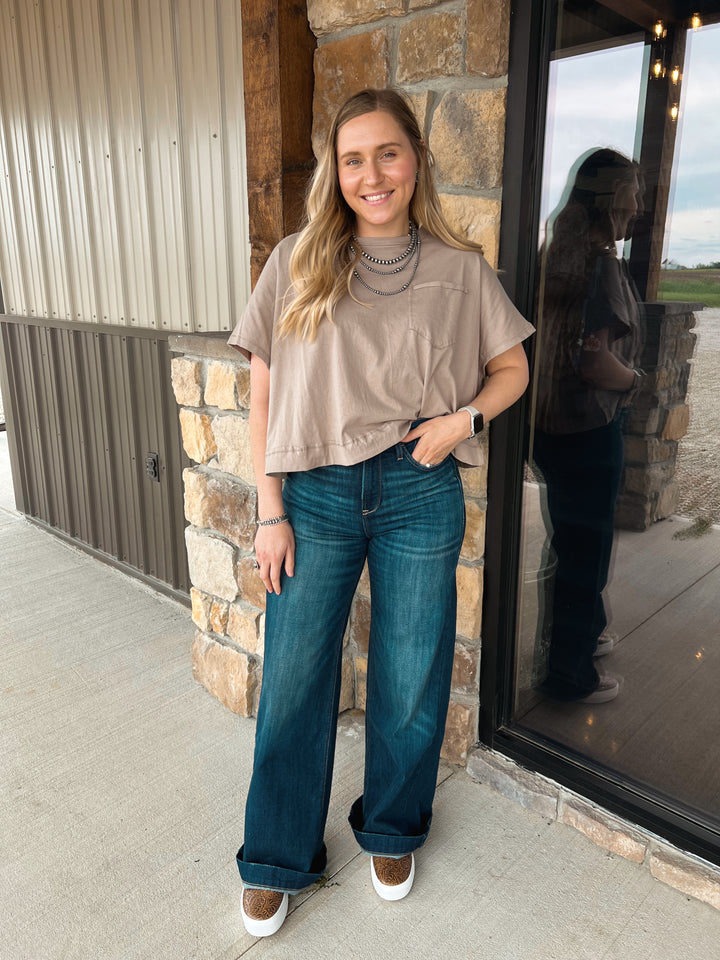 Basic Oversized Tee{3 Colors}