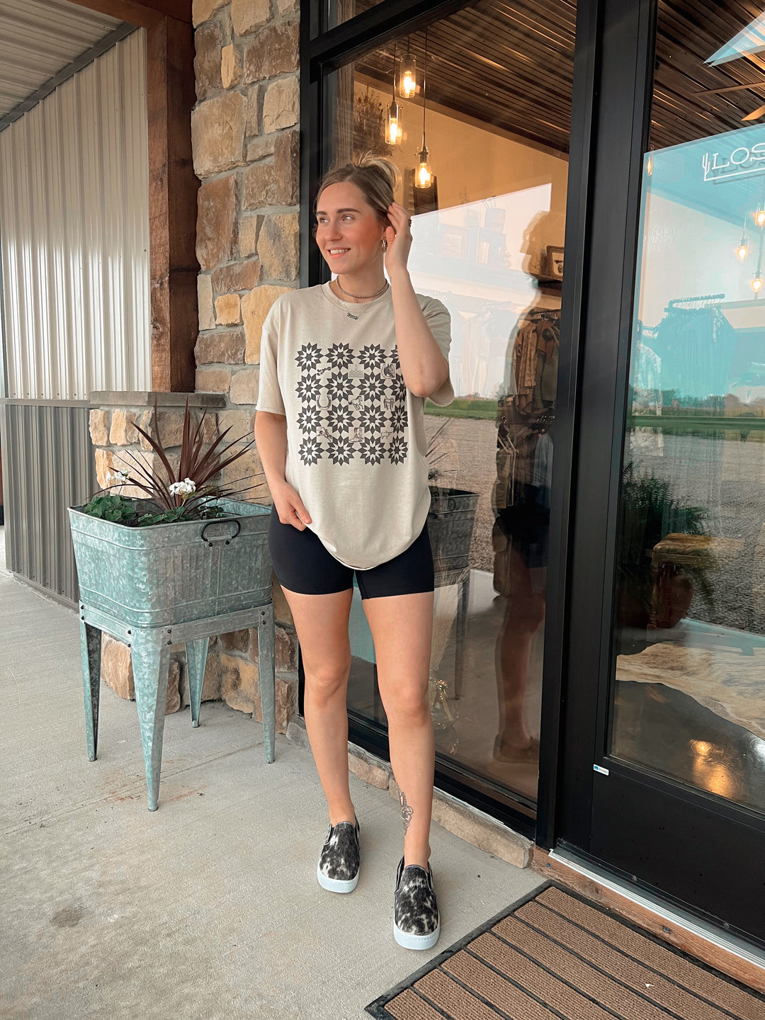 Western Quilt T-Shirt