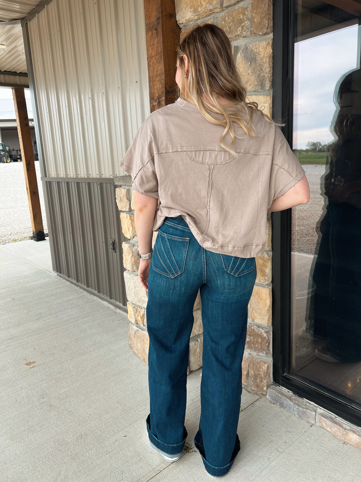 Basic Oversized Tee{3 Colors}