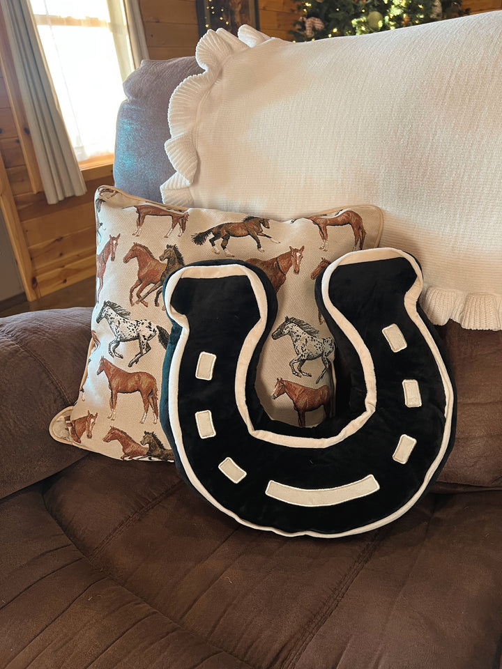Horseshoe Throw Pillow{3 Colors}