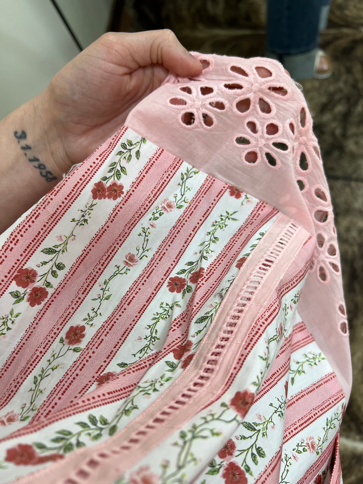 Grandma’s Wallpaper Eyelet Tank