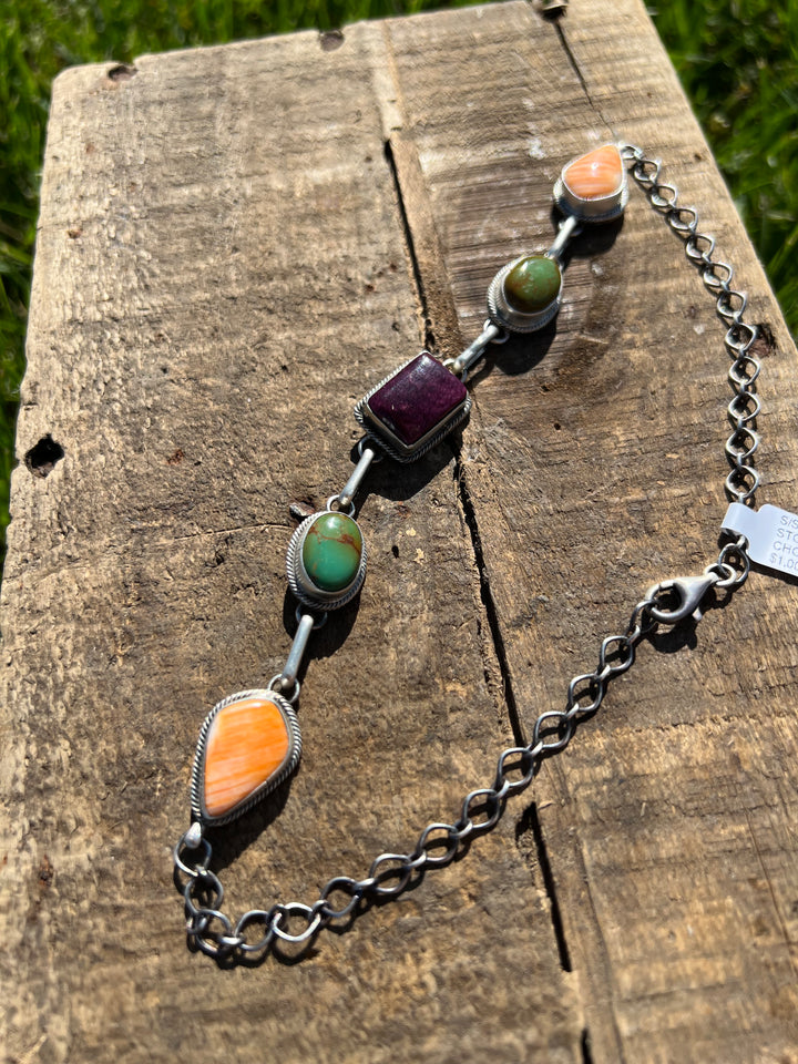 Multi Stone Choker