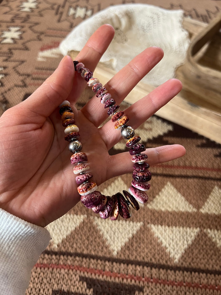 Purple Spiny Statement Necklace