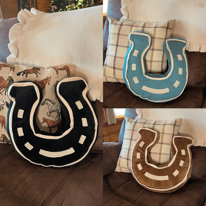 Horseshoe Throw Pillow{3 Colors}