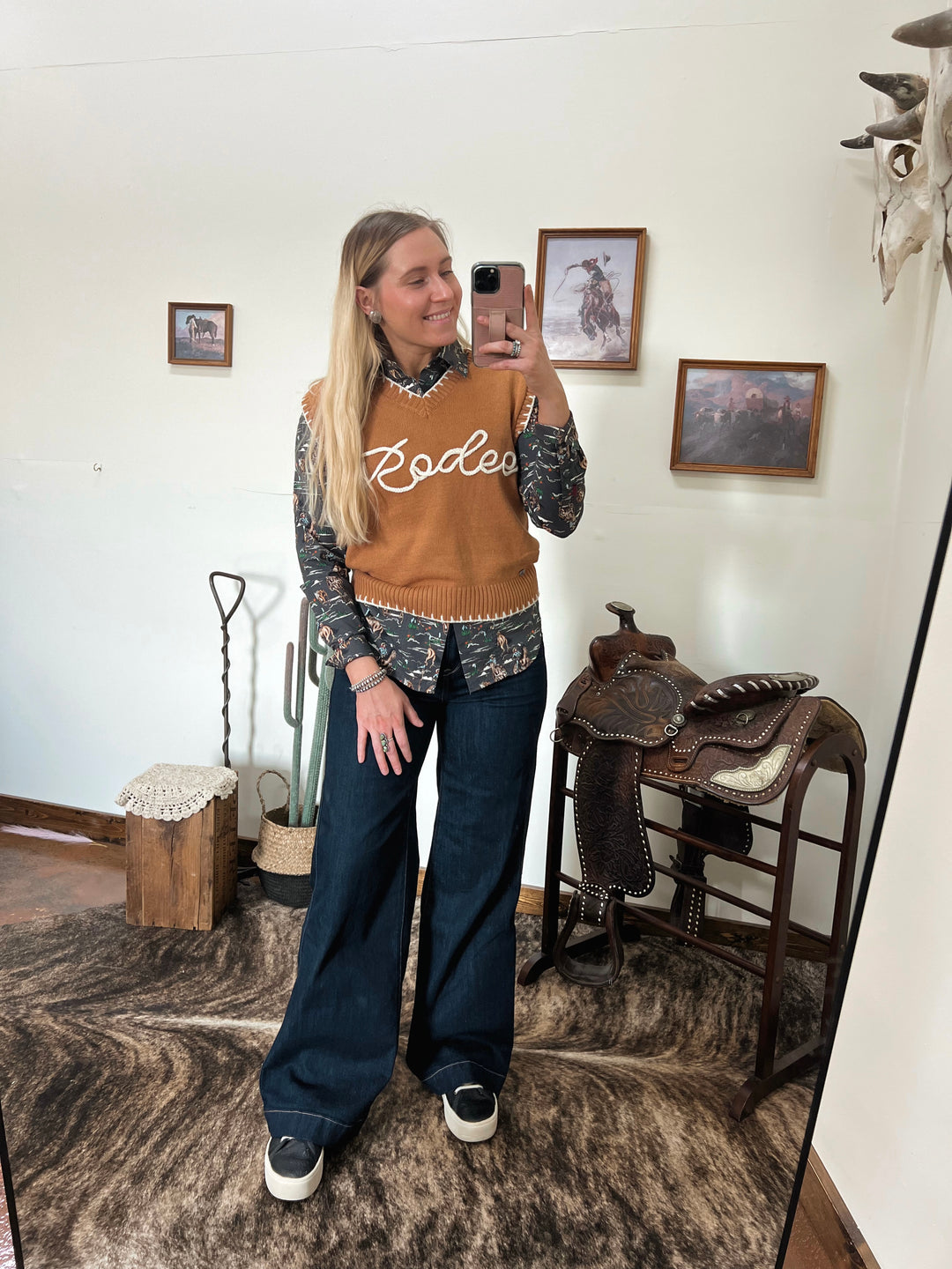 Vintage Cowboy Button-Up